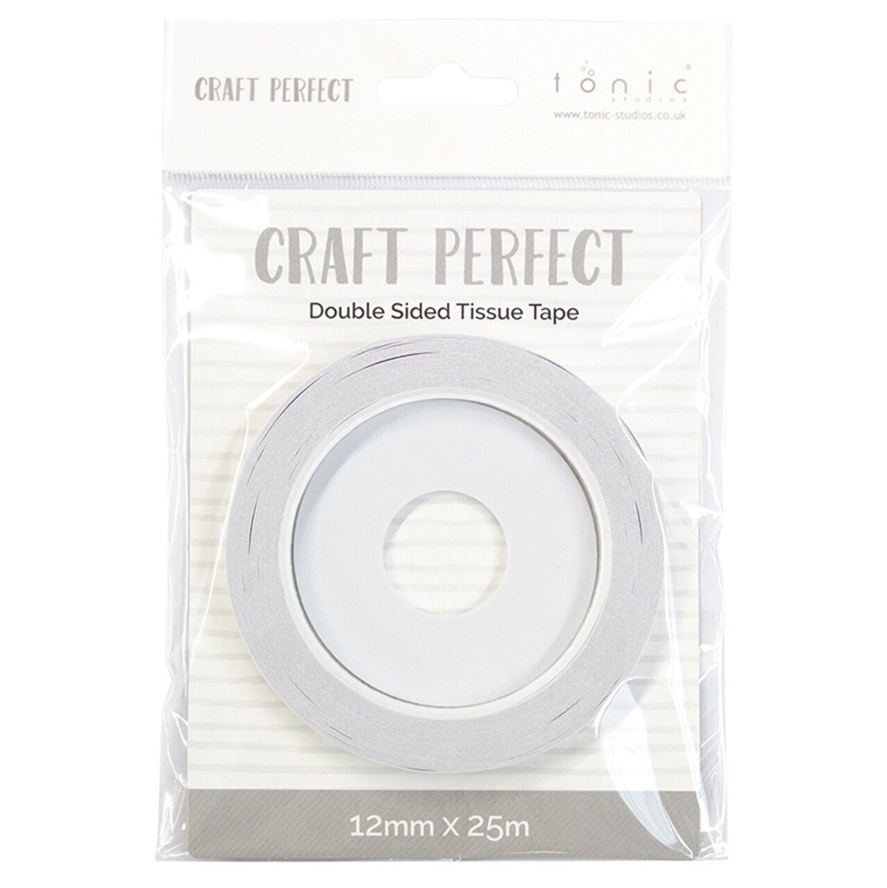 Craft Perfect Double-Sided Tissue Tape .47&#x22;X27.3yds-Clear